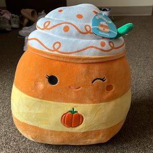 Pumpkin latte squishmallow 14” Delindy